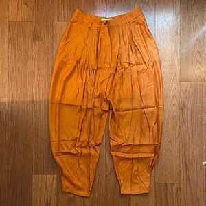Anthropologie Bold Orange Balloon Pants